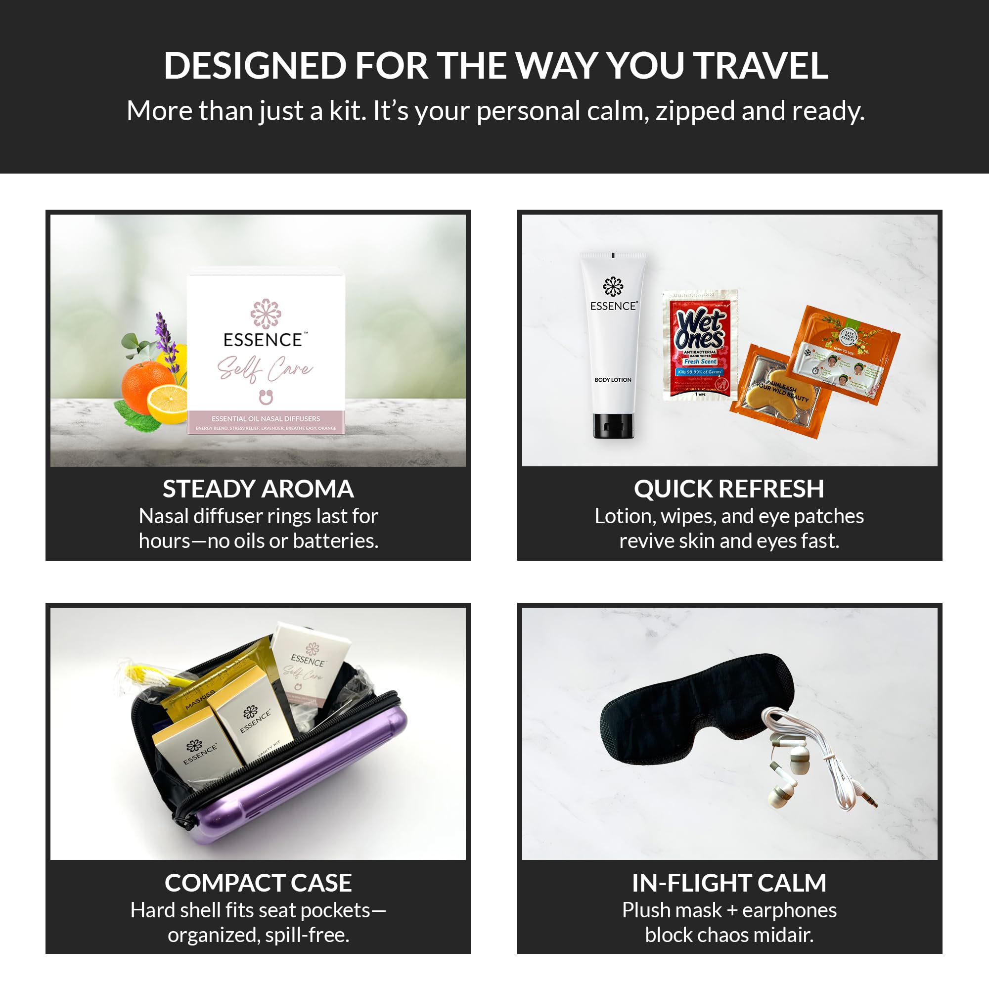 Amazon.com : Essence Travel Amenity Kit | Travel Essentials